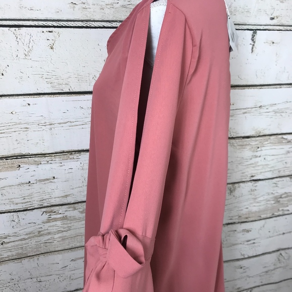 NWT Paper Crane Mauve "Spring Forward" Dress Sz Lg - Picture 8 of 8